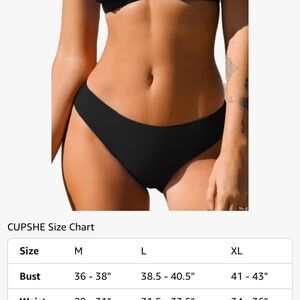 Cupshe Classic Black Bikini Set
